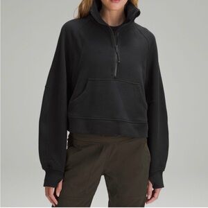 Lululemon Scuba Black M/L Half-Zip Sweatshirt